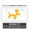 2" X 4" Aluminum License Plate  Thumbnail