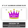 2" X 4" Aluminum License Plate  Thumbnail