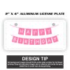2" X 4" Aluminum License Plate  Thumbnail