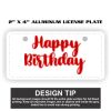 2" X 4" Aluminum License Plate  Thumbnail