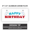 2" X 4" Aluminum License Plate  Thumbnail