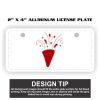 2" X 4" Aluminum License Plate  Thumbnail