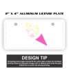2" X 4" Aluminum License Plate  Thumbnail