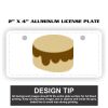 2" X 4" Aluminum License Plate  Thumbnail