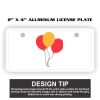 2" X 4" Aluminum License Plate  Thumbnail
