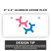 2" X 4" Aluminum License Plate  Thumbnail