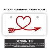 2" X 4" Aluminum License Plate  Thumbnail