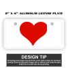 2" X 4" Aluminum License Plate  Thumbnail