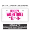 2" X 4" Aluminum License Plate  Thumbnail