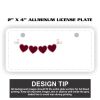 2" X 4" Aluminum License Plate  Thumbnail
