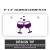 2" X 4" Aluminum License Plate  Thumbnail