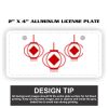 2" X 4" Aluminum License Plate  Thumbnail
