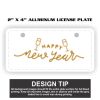 2" X 4" Aluminum License Plate  Thumbnail