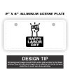 2" X 4" Aluminum License Plate  Thumbnail