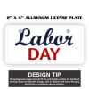 2" X 4" Aluminum License Plate  Thumbnail