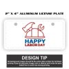 2" X 4" Aluminum License Plate  Thumbnail