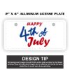 2" X 4" Aluminum License Plate  Thumbnail