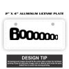 2" X 4" Aluminum License Plate  Thumbnail