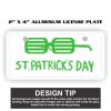 2" X 4" Aluminum License Plate  Thumbnail
