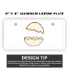 2" X 4" Aluminum License Plate  Thumbnail