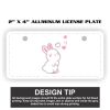 2" X 4" Aluminum License Plate  Thumbnail