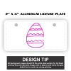 2" X 4" Aluminum License Plate  Thumbnail