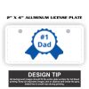 2" X 4" Aluminum License Plate  Thumbnail