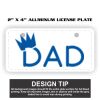 2" X 4" Aluminum License Plate  Thumbnail