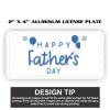 2" X 4" Aluminum License Plate  Thumbnail
