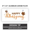 2" X 4" Aluminum License Plate  Thumbnail