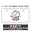 2" X 4" Aluminum License Plate  Thumbnail