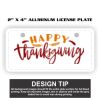 2" X 4" Aluminum License Plate  Thumbnail