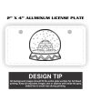 2" X 4" Aluminum License Plate  Thumbnail