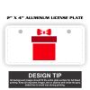 2" X 4" Aluminum License Plate  Thumbnail