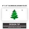 2" X 4" Aluminum License Plate  Thumbnail