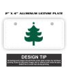 2" X 4" Aluminum License Plate  Thumbnail