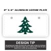 2" X 4" Aluminum License Plate  Thumbnail