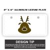 2" X 4" Aluminum License Plate  Thumbnail