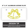 2" X 4" Aluminum License Plate  Thumbnail