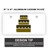 2" X 4" Aluminum License Plate  Thumbnail