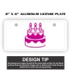 2" X 4" Aluminum License Plate  Thumbnail