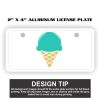 2" X 4" Aluminum License Plate  Thumbnail