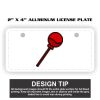 2" X 4" Aluminum License Plate  Thumbnail
