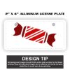 2" X 4" Aluminum License Plate  Thumbnail