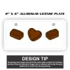 2" X 4" Aluminum License Plate  Thumbnail