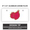 2" X 4" Aluminum License Plate  Thumbnail