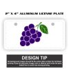 2" X 4" Aluminum License Plate  Thumbnail