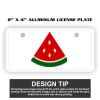 2" X 4" Aluminum License Plate  Thumbnail