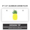 2" X 4" Aluminum License Plate  Thumbnail