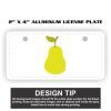 2" X 4" Aluminum License Plate  Thumbnail